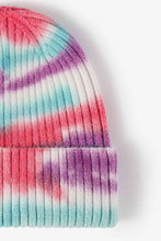 Load image into Gallery viewer, Tie-Dye Ribbed Knit Beanie
