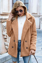 Load image into Gallery viewer, Full Size Lapel Collar Sherpa Coat
