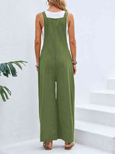 Load image into Gallery viewer, Full Size Wide Leg Overalls with Pockets
