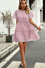 Load image into Gallery viewer, Swiss Dot Smocked Frill Trim Dress
