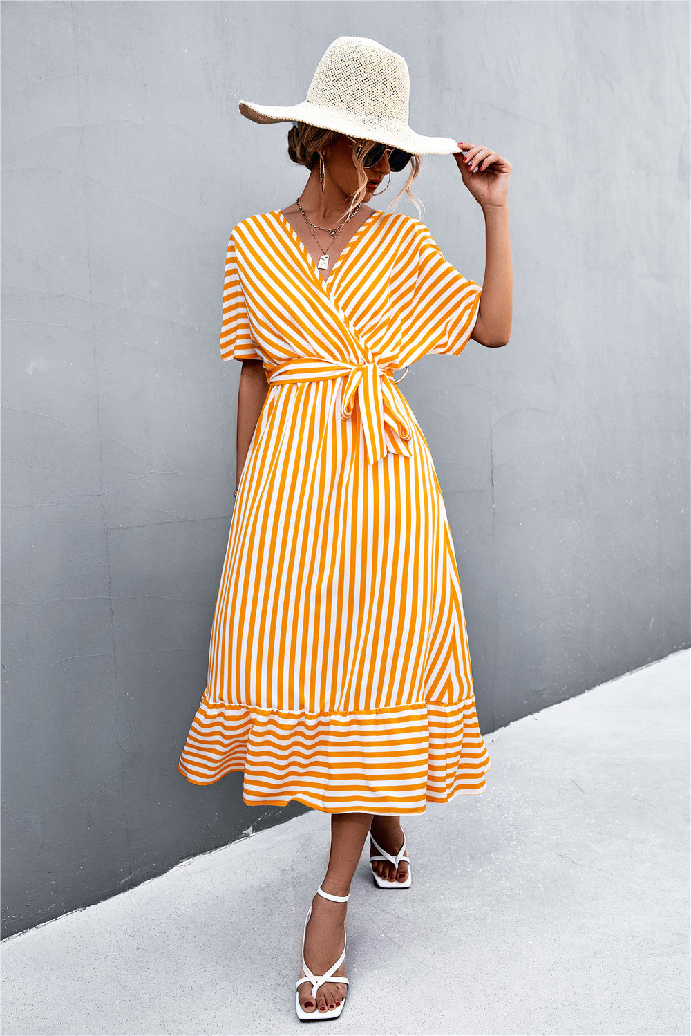 Girls Brunch striped dress