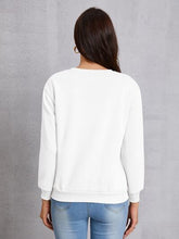 Load image into Gallery viewer, Graphic Round Neck Dropped Shoulder Sweatshirt
