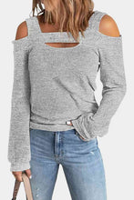 Load image into Gallery viewer, Full Size Cutout Cold Shoulder Blouse
