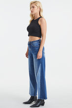 Load image into Gallery viewer, BAYEAS Full Size High Waist Two-Tones Patched Wide Leg Jeans
