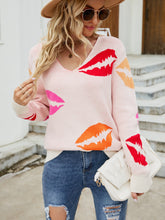 Load image into Gallery viewer, Lip  Knit Sweater
