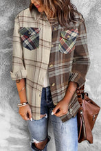 Load image into Gallery viewer, Plaid Collared Neck Button Down Shirt
