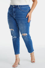 Load image into Gallery viewer, BAYEAS Full Size Distressed High Waist Mom Jeans
