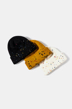 Load image into Gallery viewer, Confetti Rib-Knit Cuff Beanie
