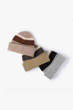 Load image into Gallery viewer, Tricolor Cuffed Knit Beanie
