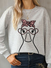 Load image into Gallery viewer, Graphic Round Neck Dropped Shoulder Sweatshirt
