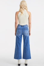 Load image into Gallery viewer, BAYEAS Full Size Raw Hem High Waist Wide Leg Jeans
