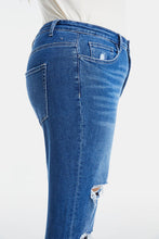 Load image into Gallery viewer, BAYEAS Full Size Distressed High Waist Mom Jeans
