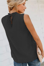 Load image into Gallery viewer, Smocked Tie Back Frill Trim Tank
