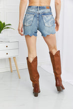 Load image into Gallery viewer, Raw Hem Denim Shorts-Judy Blue
