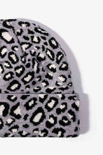 Load image into Gallery viewer, Leopard Pattern Cuffed Beanie
