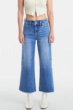 Load image into Gallery viewer, BAYEAS Full Size Raw Hem High Waist Wide Leg Jeans
