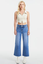 Load image into Gallery viewer, BAYEAS Full Size Raw Hem High Waist Wide Leg Jeans
