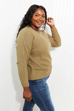 Load image into Gallery viewer, Zenana Bundled Up Full Size Round Neck Sweater
