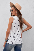 Load image into Gallery viewer, Star Print Tank with Slits
