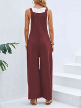 Load image into Gallery viewer, Full Size Wide Leg Overalls with Pockets
