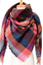 Load image into Gallery viewer, Plaid Imitation Cashmere Scarf
