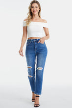 Load image into Gallery viewer, BAYEAS Full Size Distressed High Waist Mom Jeans
