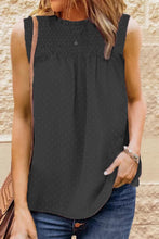 Load image into Gallery viewer, Smocked Tie Back Frill Trim Tank
