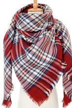 Load image into Gallery viewer, Plaid Imitation Cashmere Scarf
