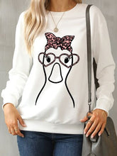 Load image into Gallery viewer, Graphic Round Neck Dropped Shoulder Sweatshirt
