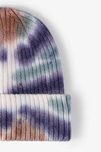 Load image into Gallery viewer, Tie-Dye Ribbed Knit Beanie
