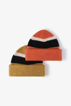 Load image into Gallery viewer, Tricolor Cuffed Knit Beanie
