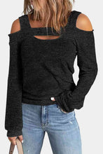 Load image into Gallery viewer, Full Size Cutout Cold Shoulder Blouse
