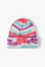 Load image into Gallery viewer, Tie-Dye Ribbed Knit Beanie
