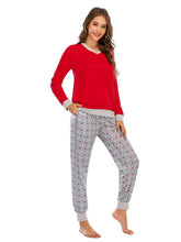 Load image into Gallery viewer, Long Sleeve Top and Polka Dot Pants Set
