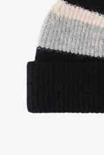 Load image into Gallery viewer, Tricolor Cuffed Knit Beanie
