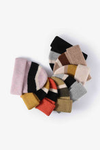 Load image into Gallery viewer, Tricolor Cuffed Knit Beanie
